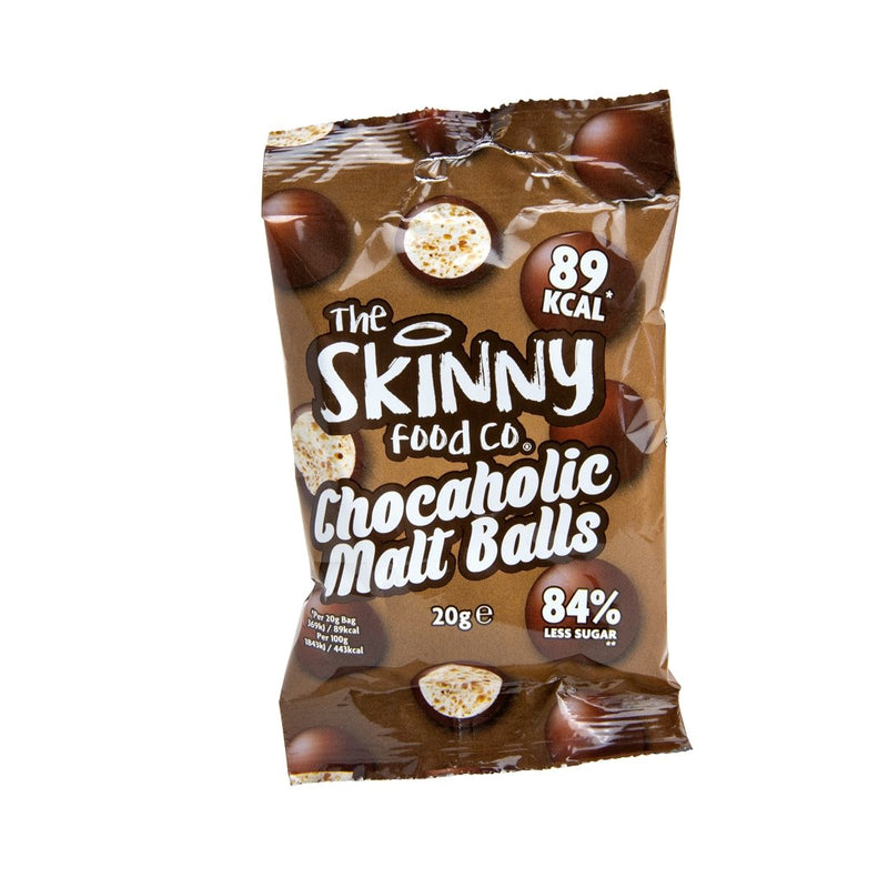 Skinny Chocaholic šokoladiniai salyklo rutuliukai – theskinnyfoodco