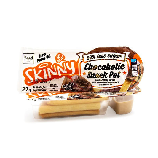 Oală de gustări cu lapte și alune Skinny Chocaholic - 22g - theskinnyfoodco