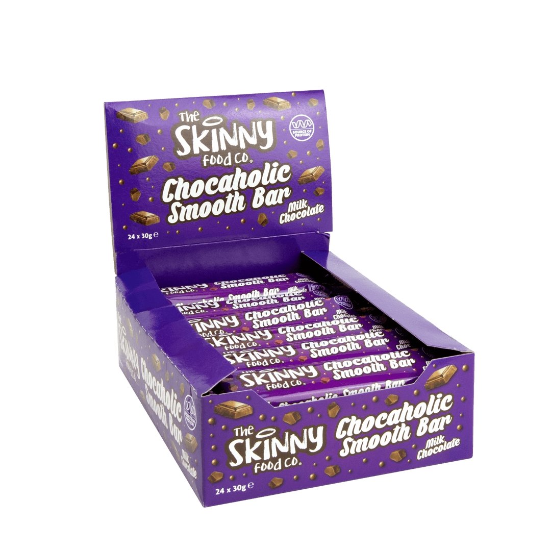 Skinny Chocaholic Smooth Chocolate Bar - 7.8 g protein - theskinnyfoodco