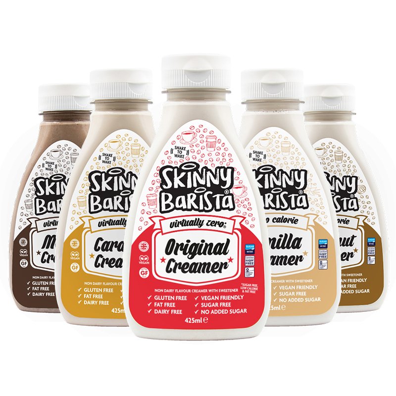 Skinny Food Coffee Creamers Bundle Of 5 (ne pieno kremas) - 425 ml - theskinnyfoodco
