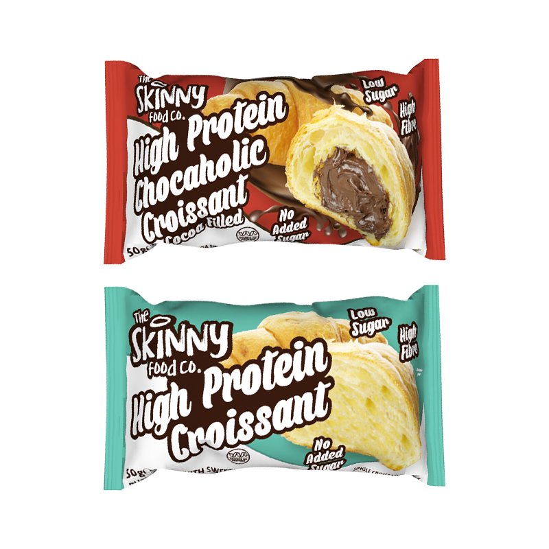 Skinny Food Co High Protein Croissants 50g x 2 flavours - theskinnyfoodco