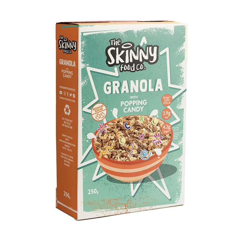 Skinny Granola - Popping Candy Granola 250g - theskinnyfoodco