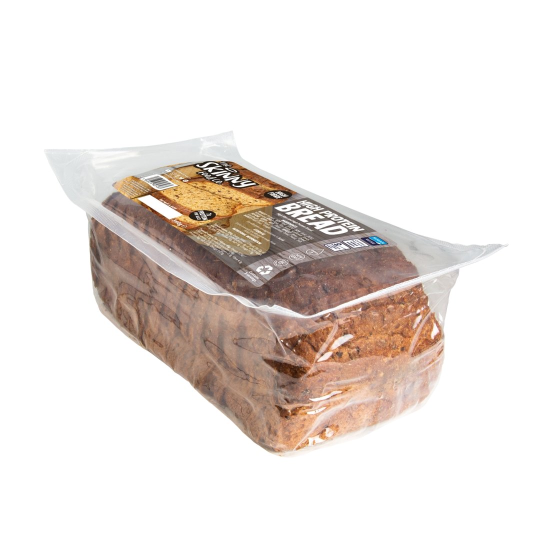 Chudy chleb wysokobiałkowy - 7 g białka w kromce - theskinnyfoodco