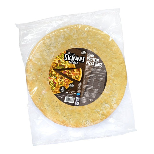 Skinny High Protein Pizza Base - 2 x 150 g (5.8 g Protein Per Slice) - theskinnyfoodco