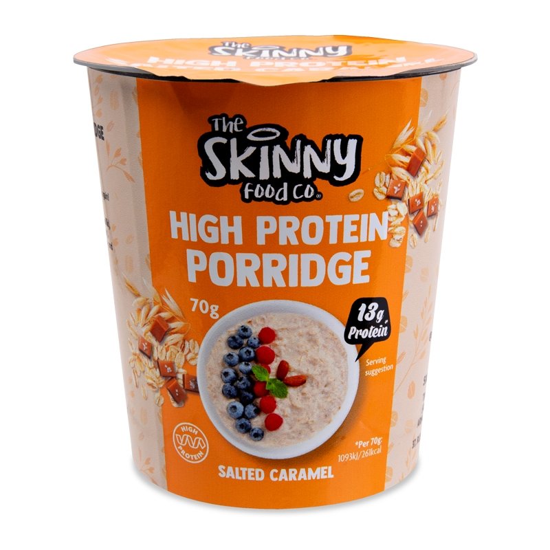 Pots de porridge maigres riches en protéines - 14g de protéines (3 saveurs) - theskinnyfoodco