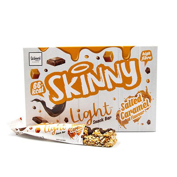 Skinny lettsaltet karamell-snackbarer - 66 kalorier (5 x 19 g) - theskinnyfoodco