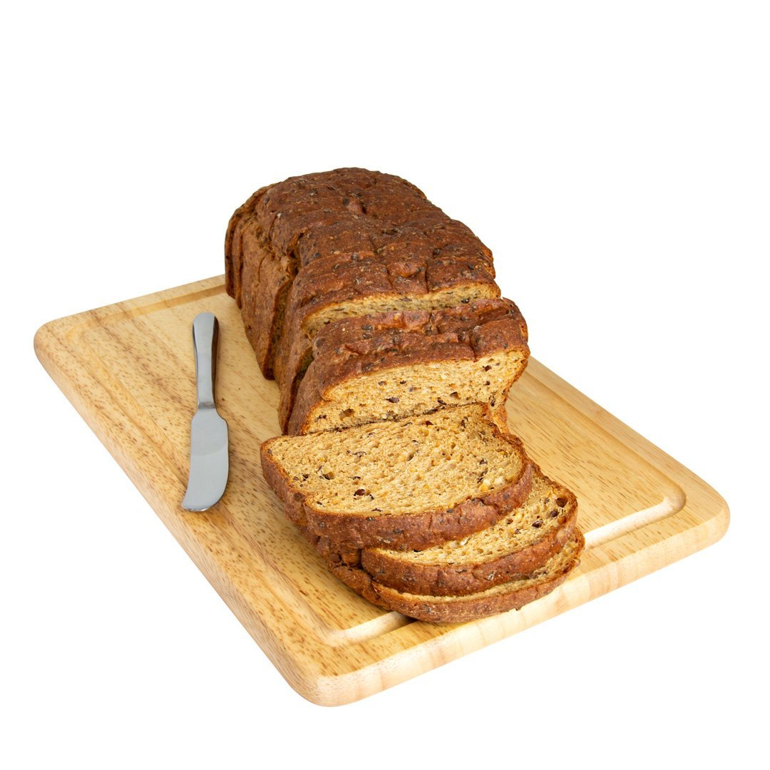 Liesa mažai angliavandenių turinti daug baltymų turinti duona – 7 g baltymų viename gabalėlyje – theskinnyfoodco
