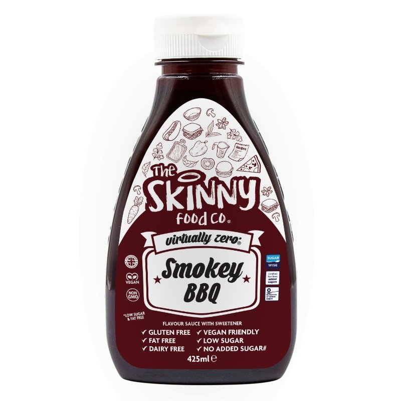 Sauce maigre Smokey BBQ Virtually Zero© en calories - 425 ml - theskinnyfoodco