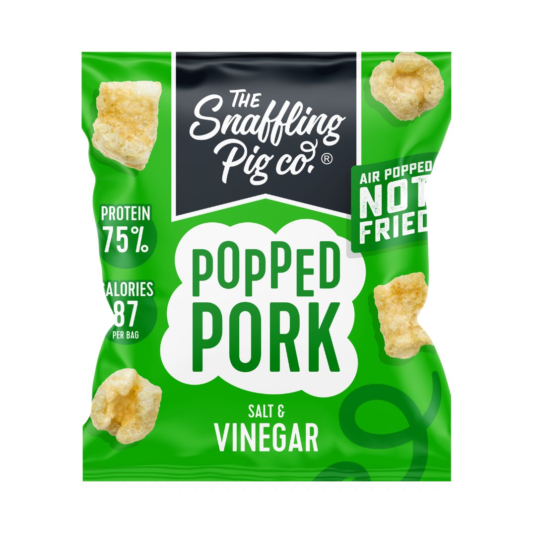 SNAFFLING PIG AIR POPPED PORK PUFFS - 20g (3 Flavours) - theskinnyfoodco