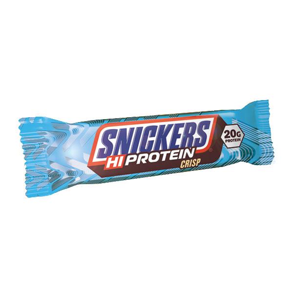 Snickers Chocolate Crisp Hi Protein Bar Single 55g batoniņš - šokolādes kraukšķīgs - theskinnyfoodco