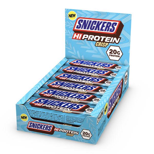 Snickers Crisp Hi Protein Stangoj 12 x 55g - Crisp - theskinnyfoodco