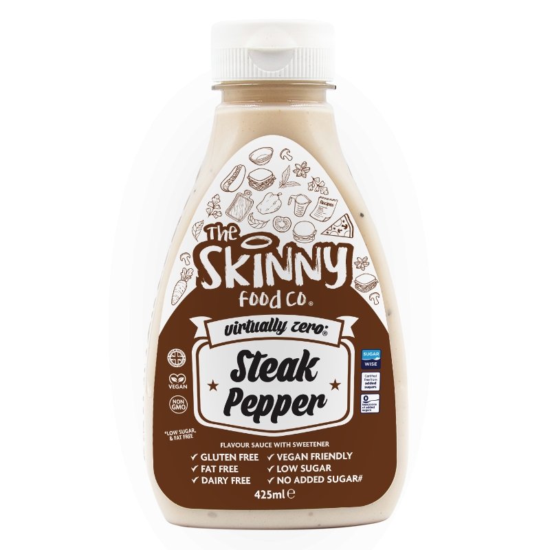 Steak Pepper Virtually Zero© Calorie Skinny Sauce - 425ml - theskinnyfoodco