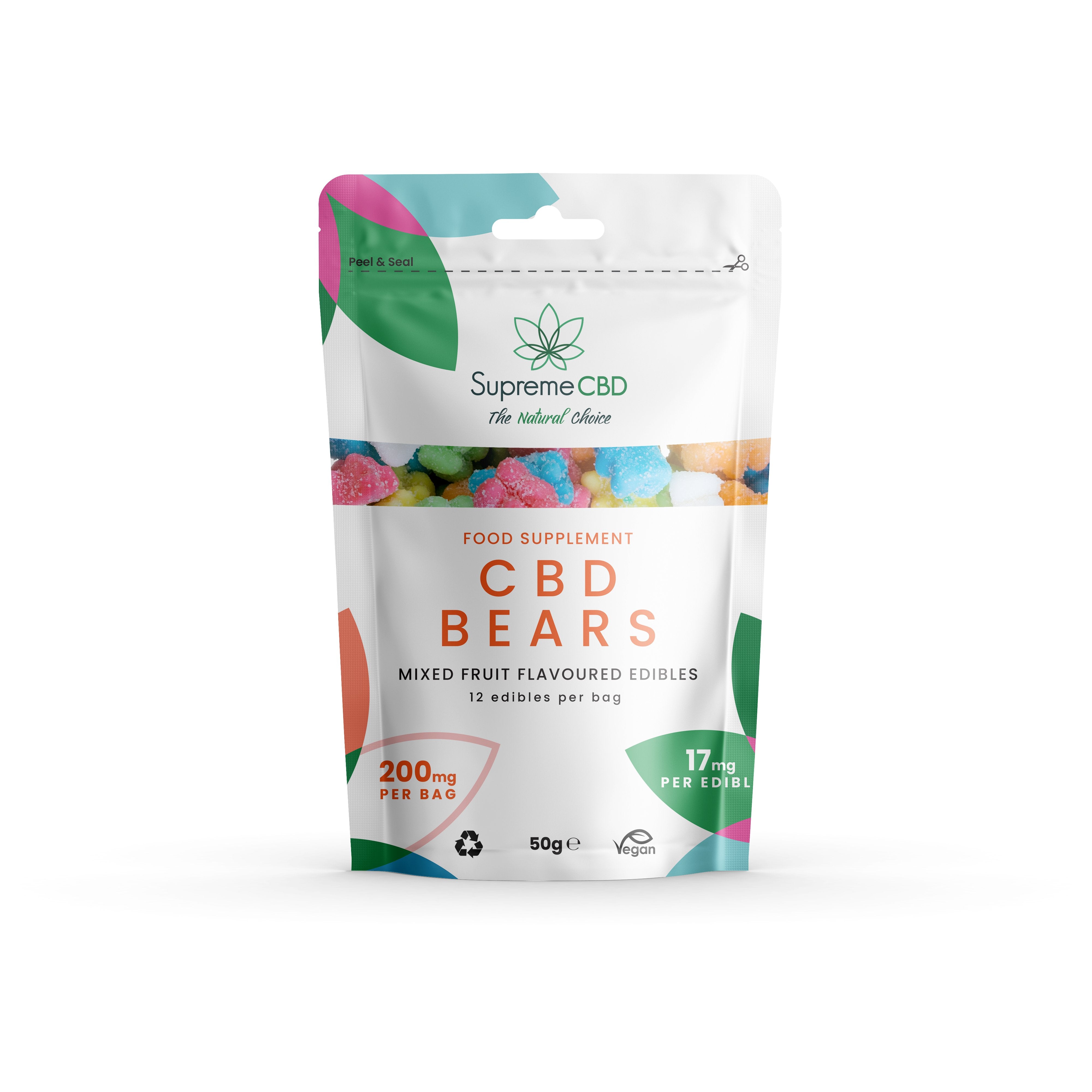 Supreme CBD Bears Gummies Grab Bag (200mg) - theskinnyfoodco