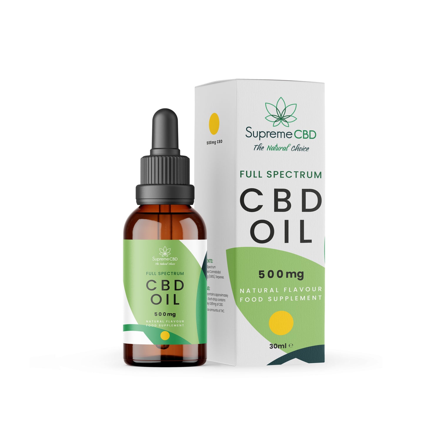 Supreme CBD Oil 30 мл (500 мг) - theskinnyfoodco