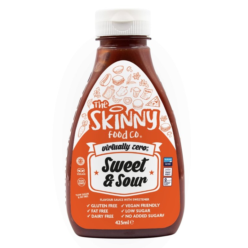 Sladkokyselá omáčka Skinny Sauce s prakticky nulovým obsahem kalorií – 425 ml – theskinnyfoodco