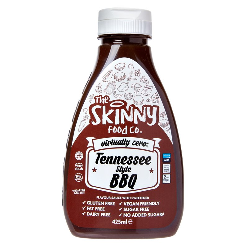 Tennessee Barbecue Virtually Zero© Calorie Sugar Free Skinny Sauce - 425ml - theskinnyfoodco