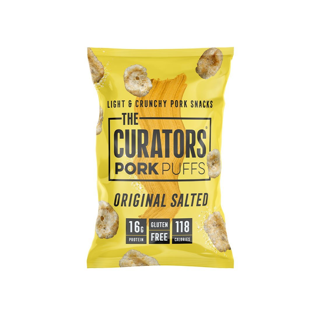 The Curators Pork Puffs - 16g Protein (4 Flavours) - theskinnyfoodco