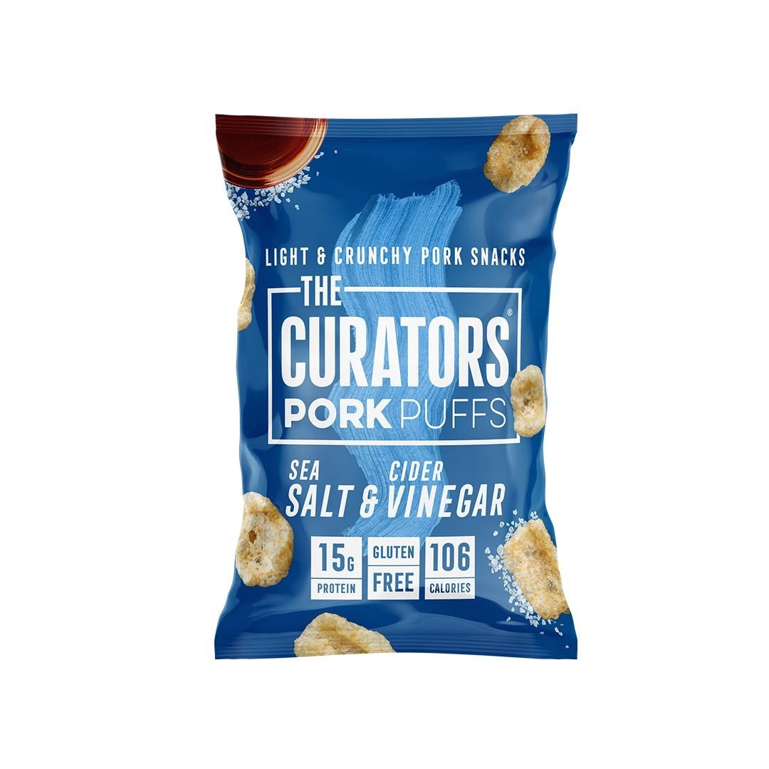 The Curators Pork Puffs - 16g Protein (4 Smaker) - theskinnyfoodco