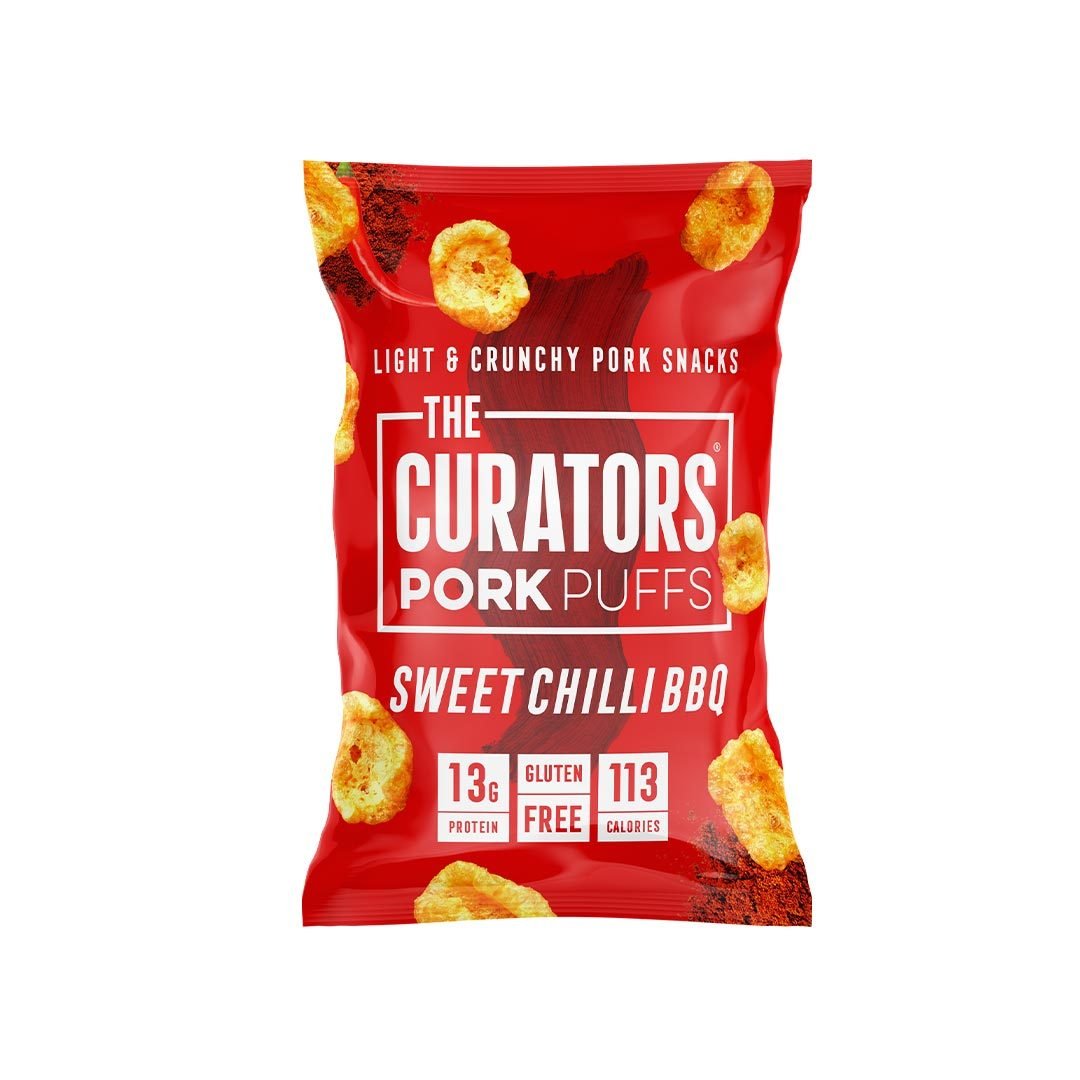 The Curators Pork Puffs - 16g Protein (4 Flavors) - theskinnyfoodco