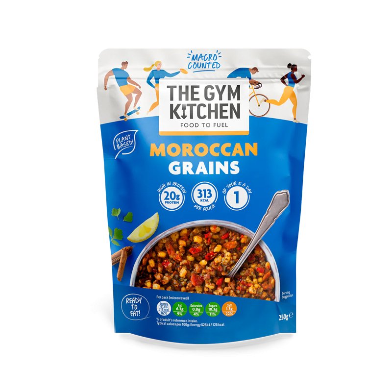 The Gym Kitchen Mikroovn Korn og linser 250g x 6 smagsvarianter - theskinnyfoodco
