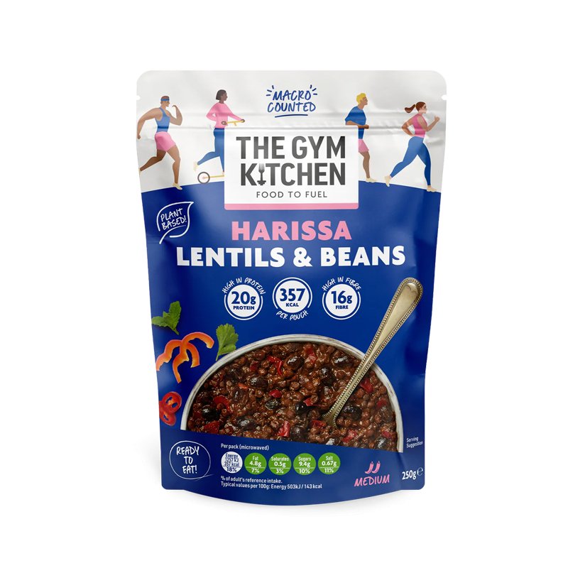 The Gym Kitchen Mikroovn Korn og linser 250g x 6 smagsvarianter - theskinnyfoodco