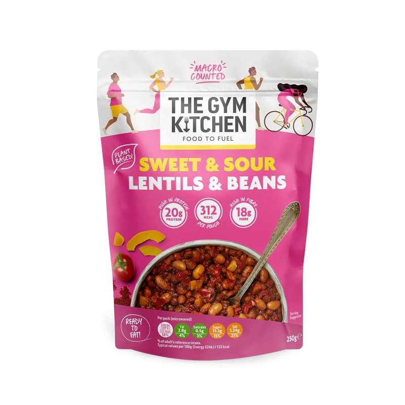 The Gym Kitchen Microwave Grains and Lentils 250g x 6 flavours - theskinnyfoodco