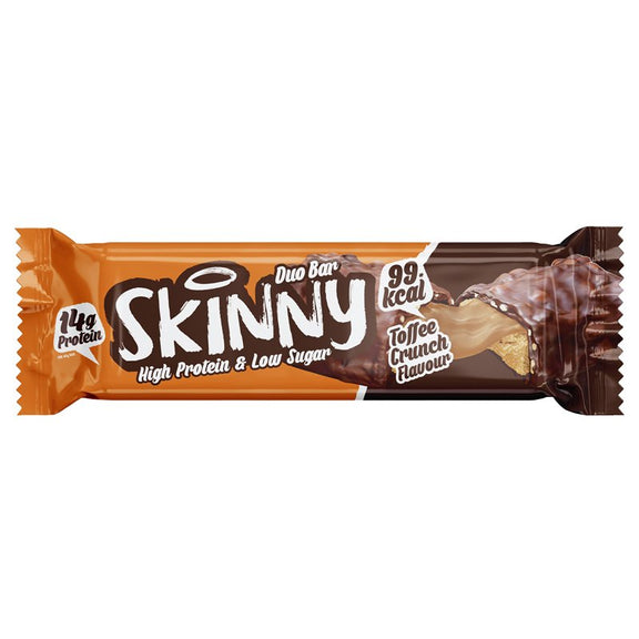 Toffee Crunch Flavour Skinny High Protein Low Sugar Duo Bar