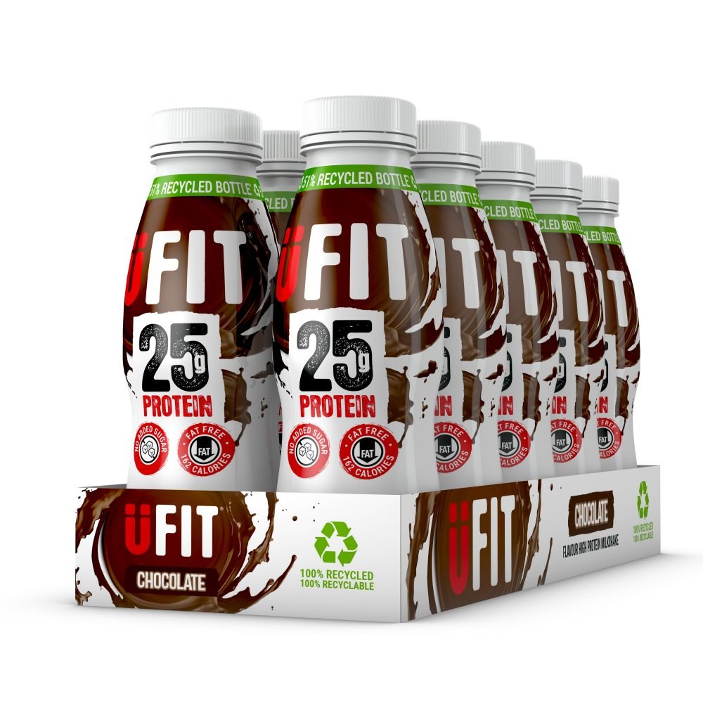 Dzeršanai gatavi UFIT ar augstu proteīna saturu šokolādes kokteiļi - 25g proteīns - theskinnyfoodco