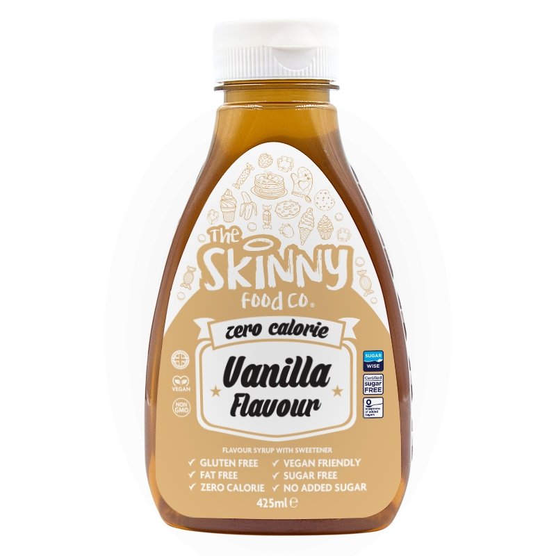 Sirop maigre sans sucre à la vanille zéro calorie - 425 ml - theskinnyfoodco