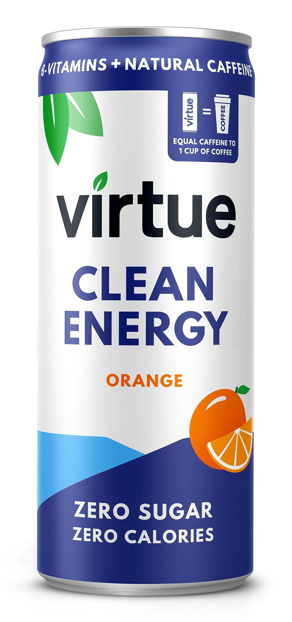 Virtue Clean Energy Drins 250ml - Zero Sugar, Zero Calories - theskinnyfoodco