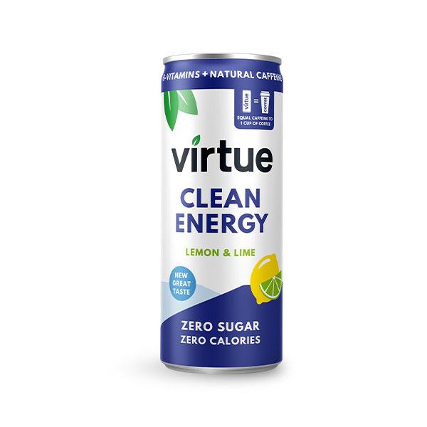 Virtue Clean Energy Drins 250ml - Zero Sugar, Zero Calories - theskinnyfoodco