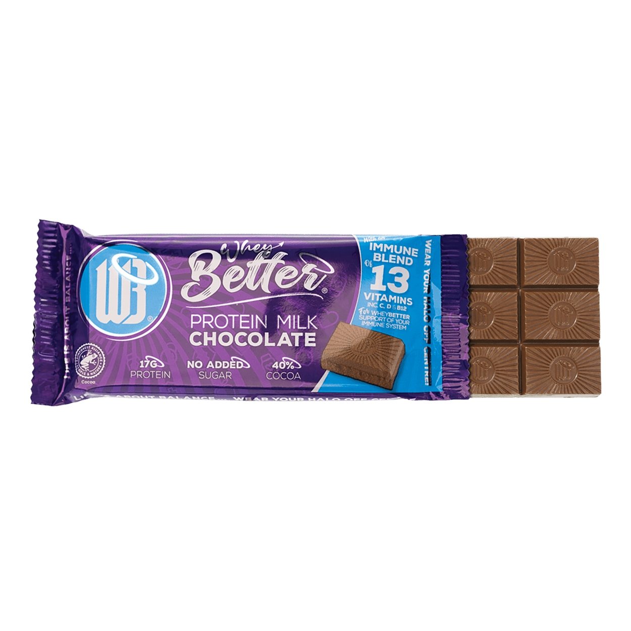 WheyBetter Protein šokoladinis batonėlis - 17 g baltymų - theskinnyfoodco