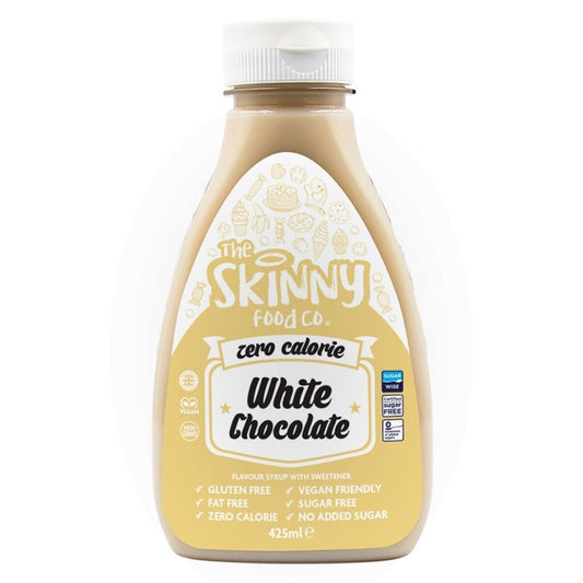 White Chocolate Zero Calorie Sugar Free Skinny Syrup - 425ml - theskinnyfoodco